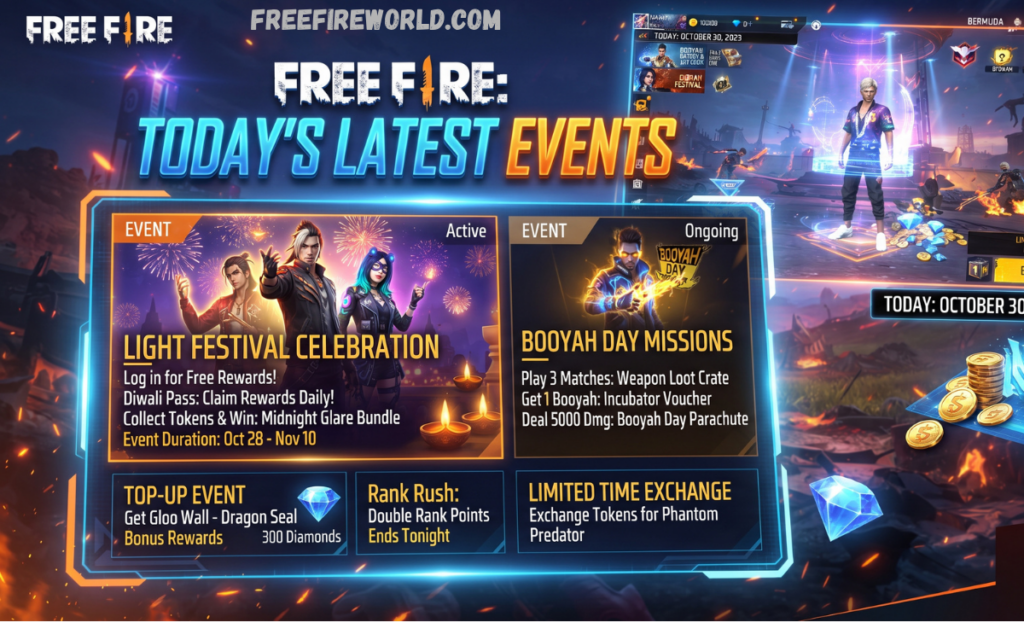Latest Free Fire Events Today: Rewards, Missions, and Updates Latest Free Fire Events Today