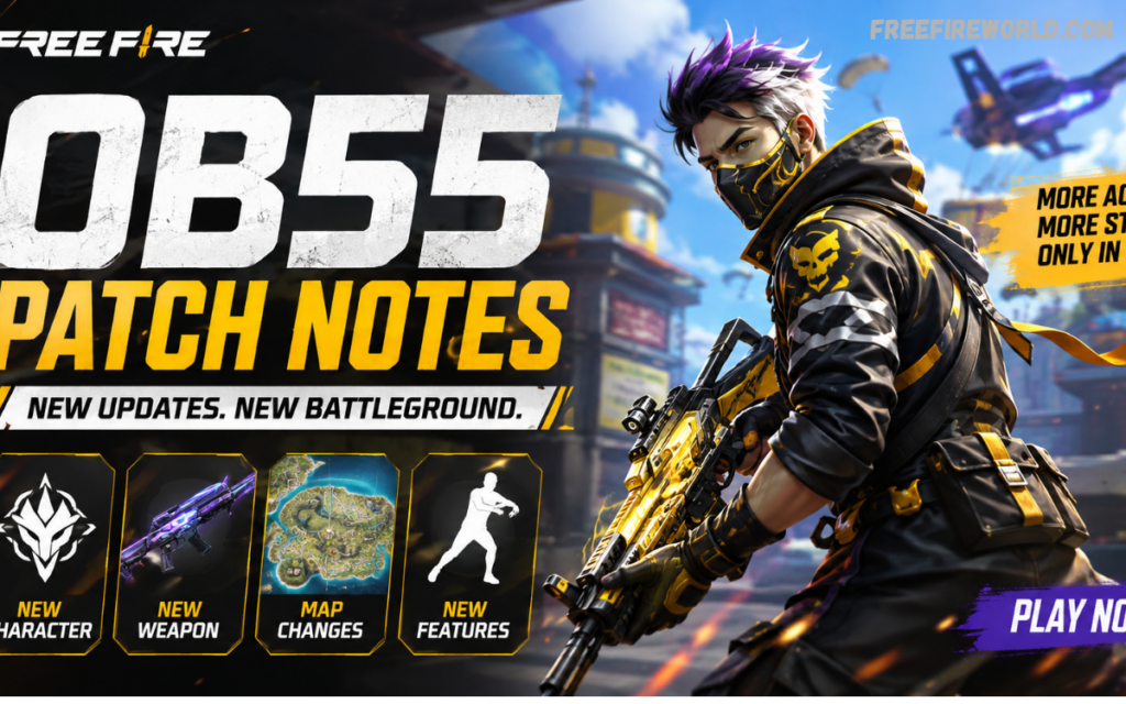 Free Fire OB55 Patch Notes: Expected Features, Changes & Update Details Free Fire OB55 Patch Notes