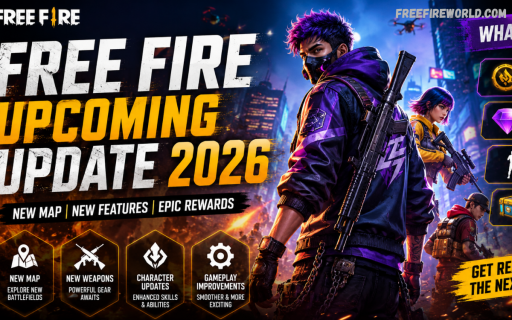 Free Fire Upcoming Update 2026: Latest News, Features, Events & What Players Can Expect Free Fire Upcoming Update 2026