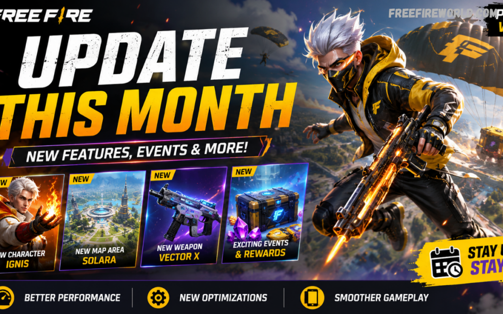 Free Fire Update This Month: Latest News, Features, Events & What Players Can Expect Free Fire Update This Month